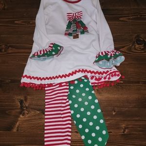 Bonnie Jean Girls Dress Size 4 Christmas Outfit